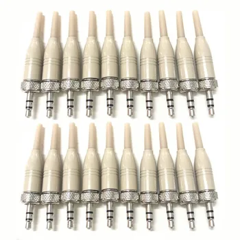 

20x Plated 3.5mm 1/8 Screw Lock Stereo DIY Connector Audio Adapter for Sennheiser Sony Headset Tie Clip Lavalier Mic Microphone