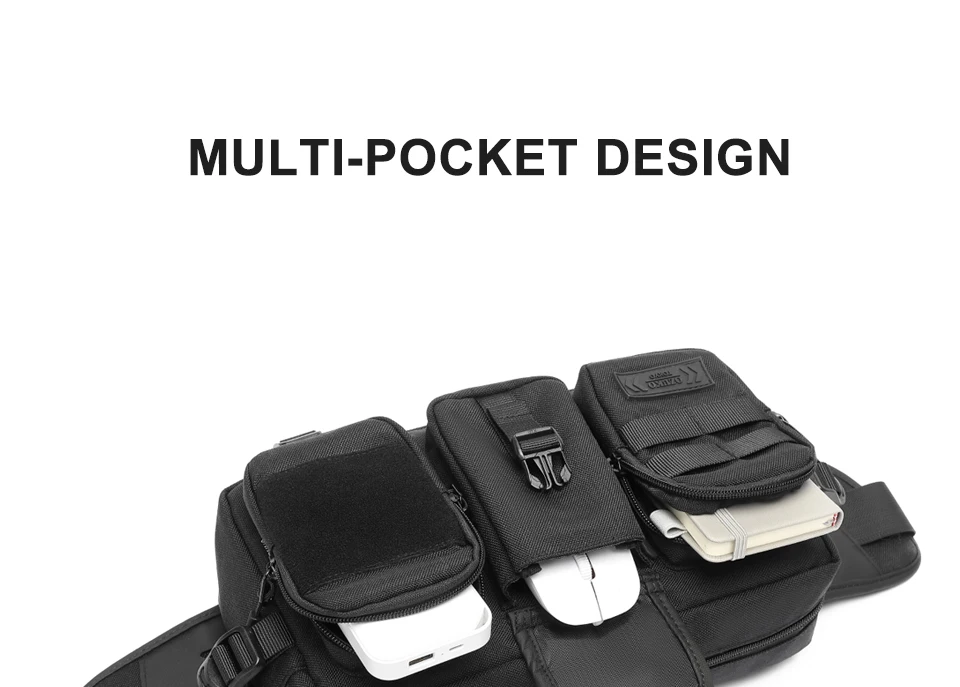 Neouo Multi Pocket Pen Sleeve Sports Fanny Pack Multi Pocket