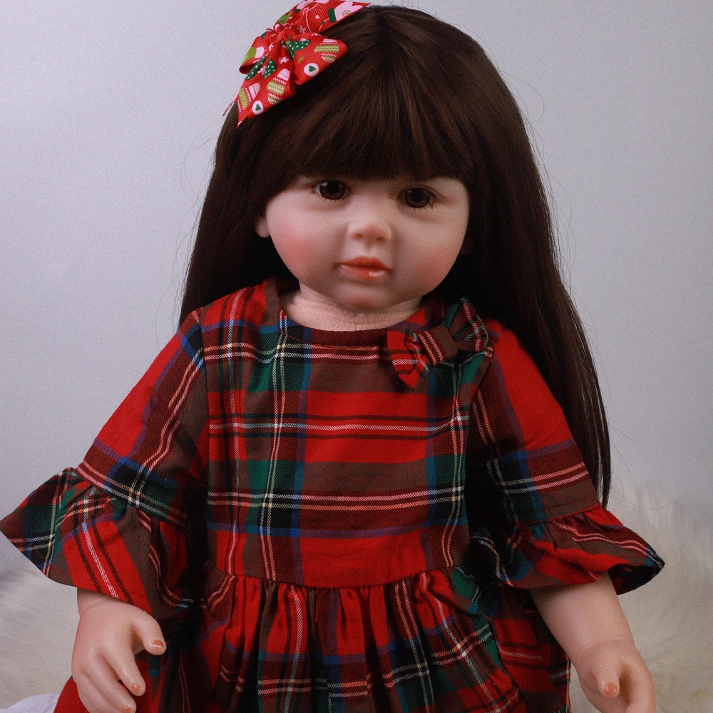 2" 60 см Bebe Reborn куклы силиконовые мягкие реалистичные принцесса девочка кукла для продажи Этническая кукла ребенок день рождения подарки на Рождество