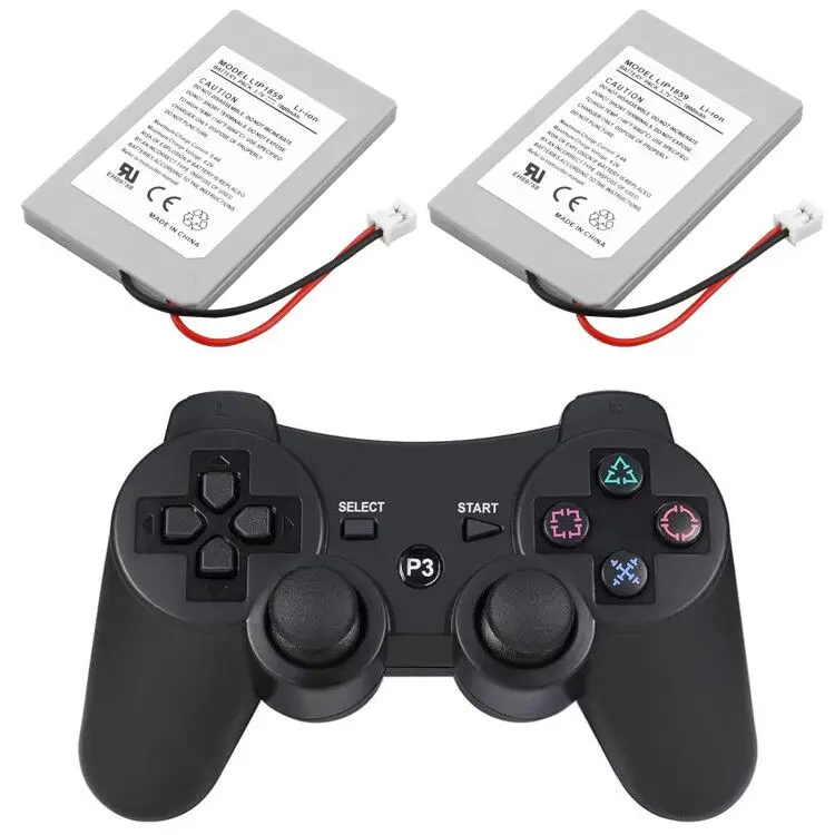 2pcs Wireless Controller Replacement Battery For Sony Ps3 Bluetooth