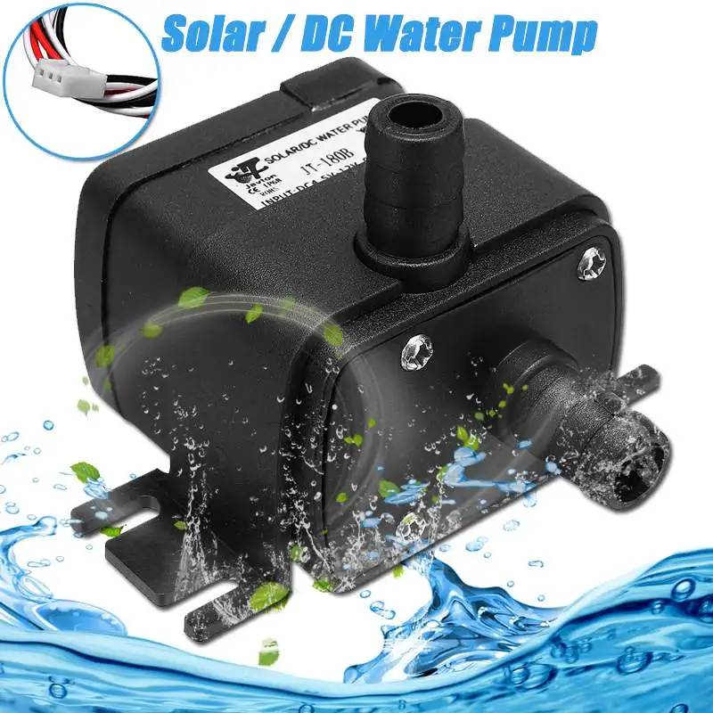 Solar DC 12V 5W Motor Water Pump Water Cooling Pump Submersible Pump Variable Flows Dc Aquarium Pump