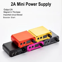 Высокое качество, профессиональный ЖК-дисплей, двойной 2А, источник питания для татуировок, усилитель пусковой мощности, для татуировки, пулемет, поставка