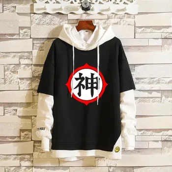 

New Anime Dragon Ball Super Goku Vegeta Fake Two Pullover Sweatshirt Halloween Costume