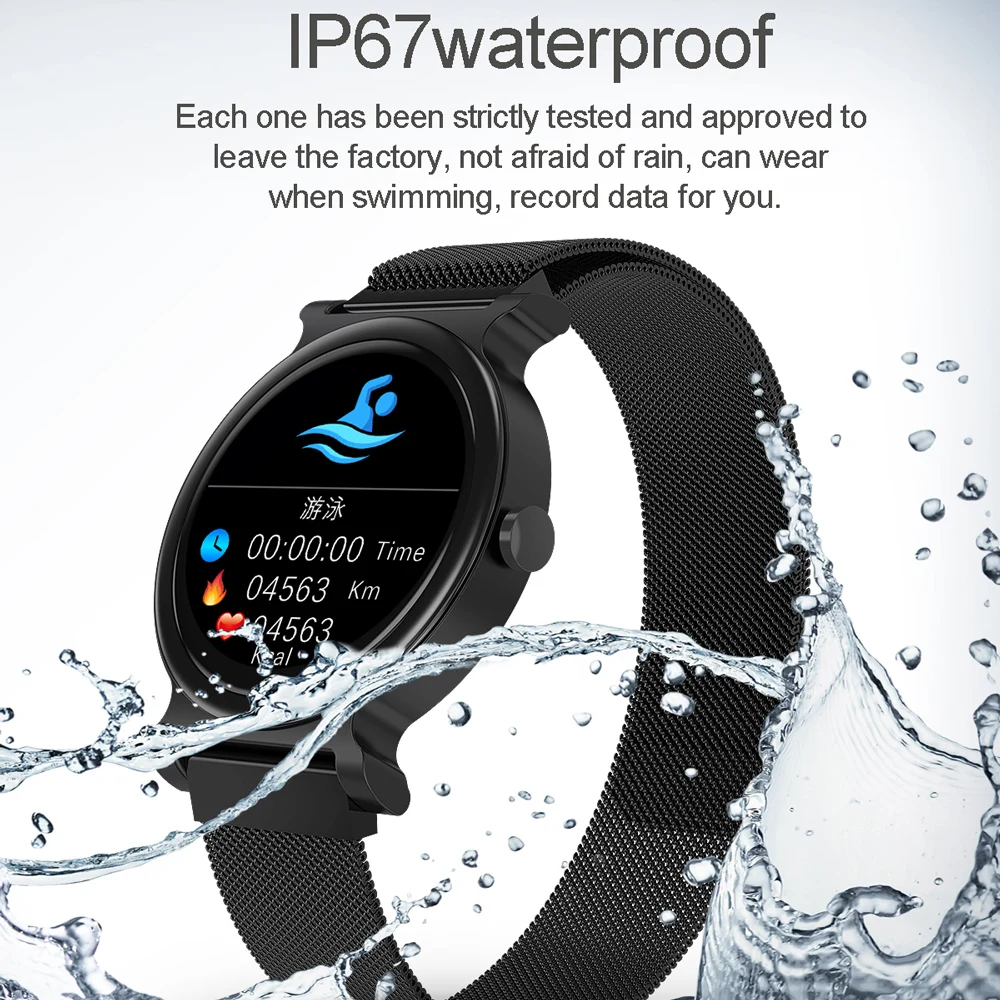 

696 R20 Bluetooth Smart Watch Heart Rate Blood Pressure Motion Smart Watch Fitness Tracker IP67 Waterproof Watch