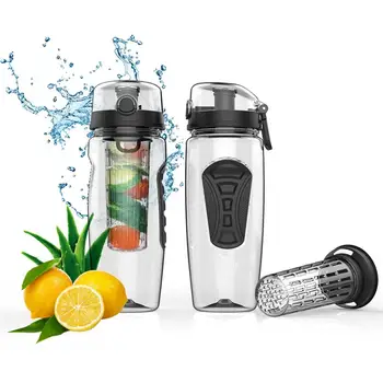 

32oz 900ml BPA Free Fruit Infuser Juice Shaker Sports Lemon Water Bottle Tour Hiking Portable Climbing Camp Bottles Dropshipping