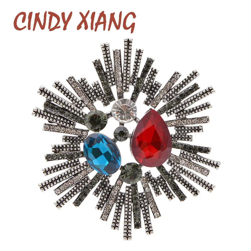 Женская Брошь В Виде Цветка CINDY XIANG брошь с кристаллами винтажная модная зимние