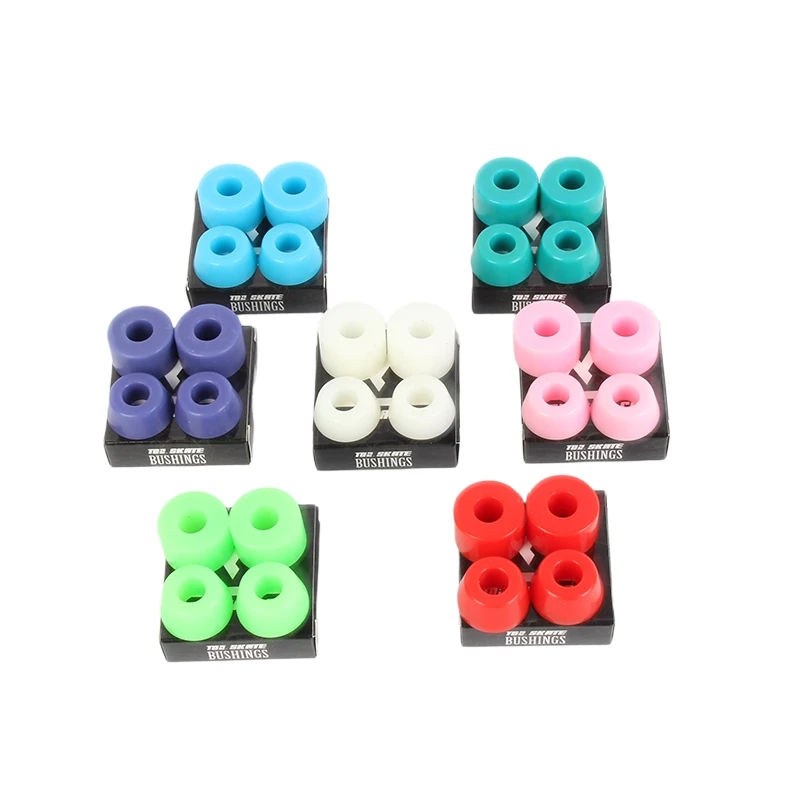 4pcs Skateboard Bushings PU Longboard Skateboard Shockproof Accessories Bush/'UK