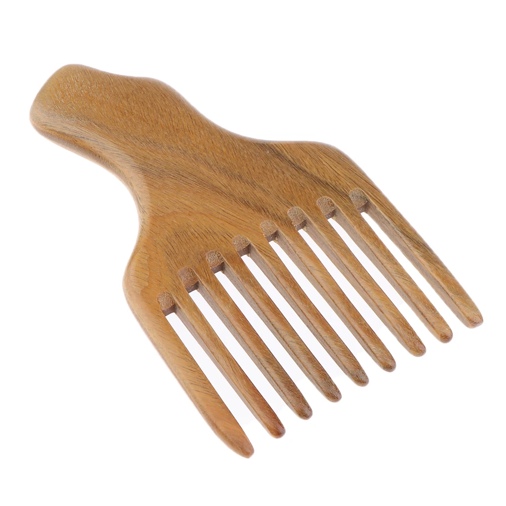 Natural Horn Afro Comb African American Pick Comb Hair Brush Hairdressing Styling Tool