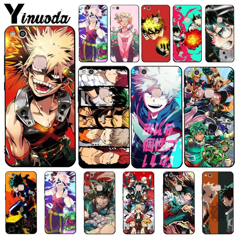 Чехол для телефона Yinuoda с аниме Моя геройская Академия deku и bakugou Huawei Y5 II Y6 Y7Prime Y9 2018