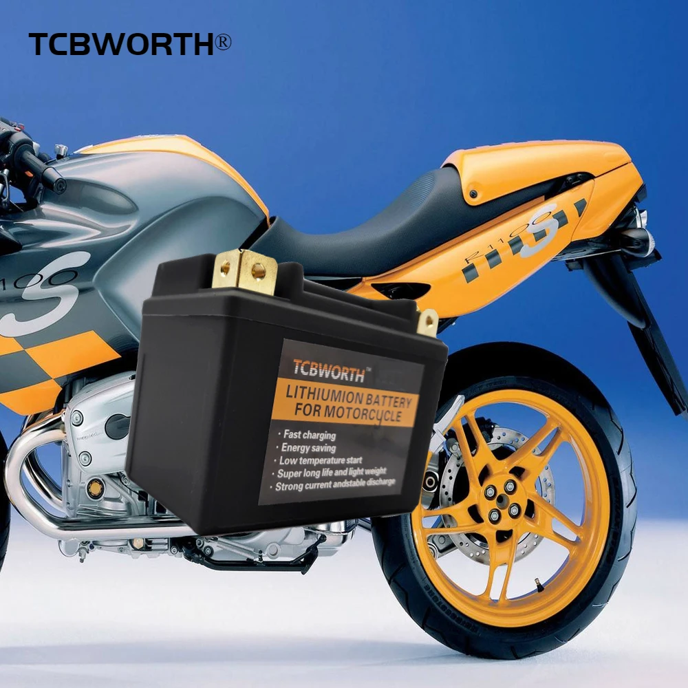 TCBWORTH 9 BS 12 В CCA 350A LiFePO4 аккумулятор для стартера мотоцикла Ач литиевая батарея