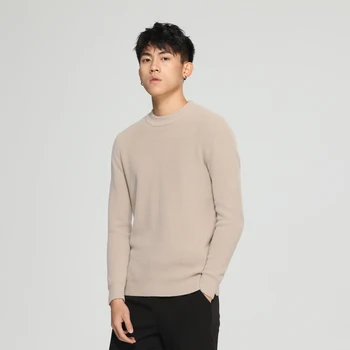 

New Male Sweater 2019 Autumn Winter Fashion O-neck Pullover Casual Slimfit Mens Wool Knitted Shirt Sweaters