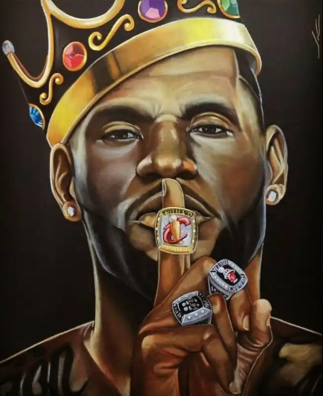 lebron james painting