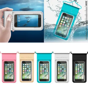 

Unisex TPU Waterproof Mobile Phone Bag Touch Screen Swimming Bag Beach Swimming Pool Diving Snorkeling Mobile Storage Case Bag