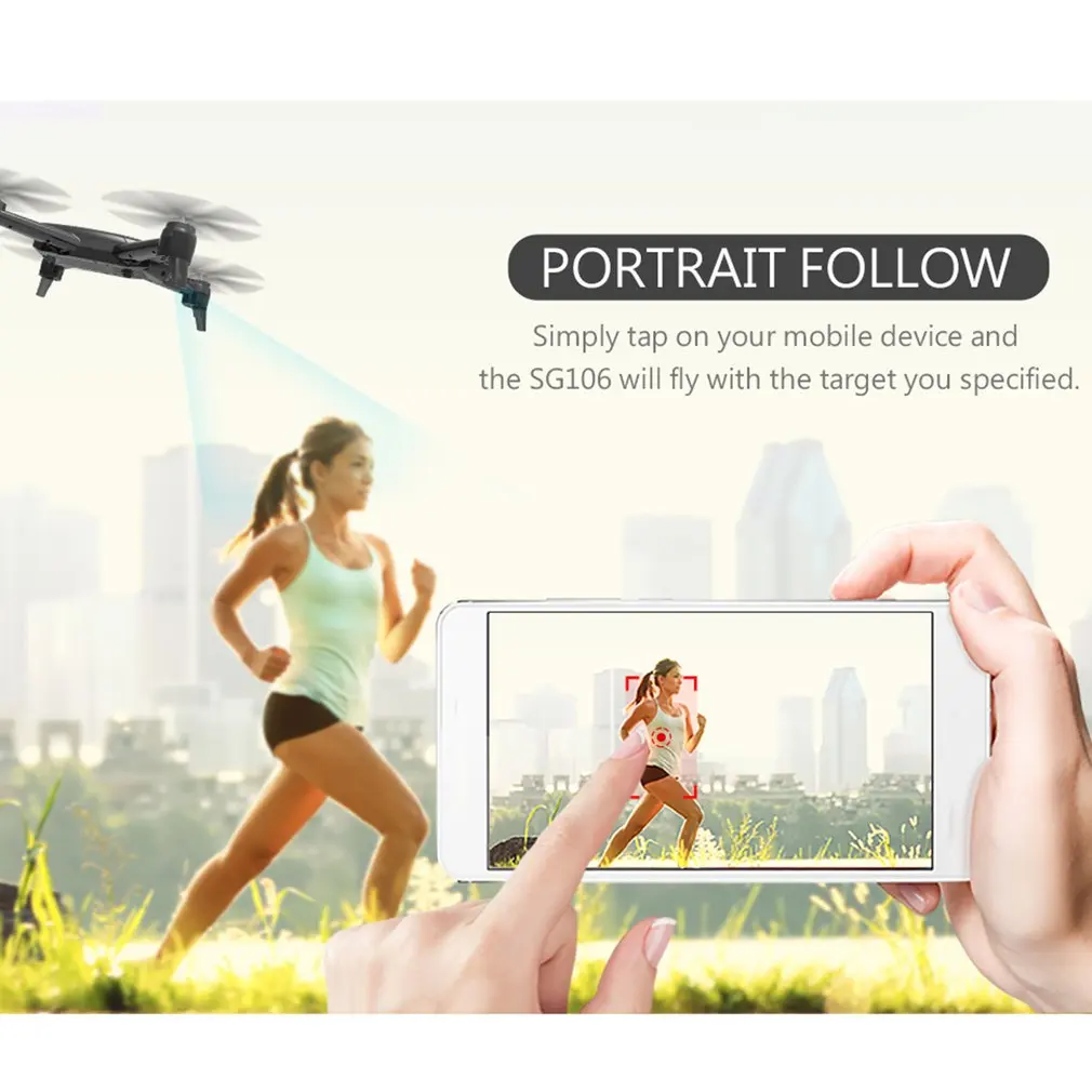 SG106 RC Drone with 720P HD Camera FPV WiFi Real Time Aerial Video RC Quadcopter Aircraft Helicopter RC Drone with 2/3 Batteries