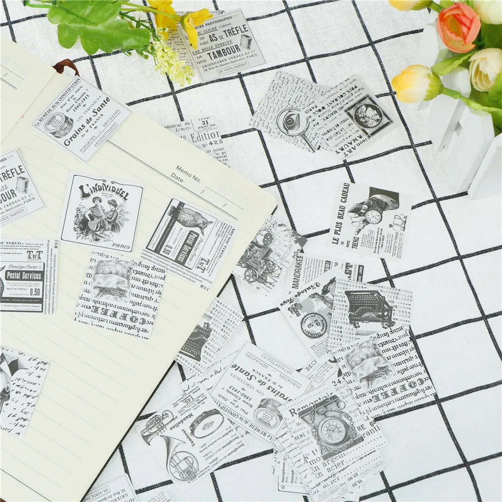 2018 Fashion Multi-style 45Pcs/pack Paper Sticker Decoration DIY Ablum Diary Scrapbooking Label Sticker Stationery