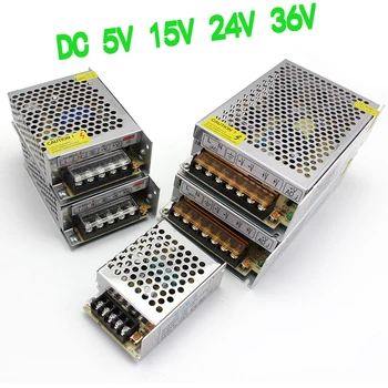 

LED Lighting Transformer AC DC 5V 15V 36V 24V 2A 3A 5A 10A 15A 20A 30A 60A Power Supply 220V/110V TO 5 15 24 36 V For LED Strip