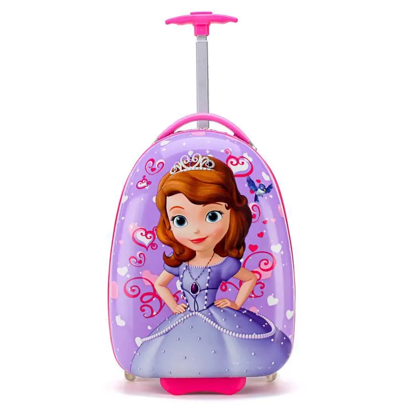 Cartoon Kids Suitcas GALANODEL, новинка, детский Багаж, 16 дюймов, на колесиках, сумка на колесиках, для путешествий, студентов, мальчиков и девочек, милый мультяшный Детский чемодан на колесиках - Цвет: Cartoon Kids Suitcas