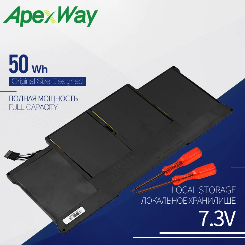 50WH Laptop battery for font b APPLE b font A1377 A1405 A1496 A1369 font b MacBook
