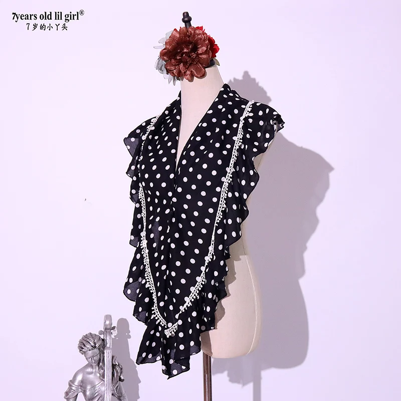 Flamenco Dance Chiffon Ruffled Scarf from Spain BK407 AliExpress