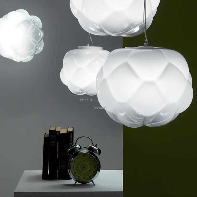 Скандинавский светодиодный подвесной светильник освещение, осветительный прибор для ресторана дизайн стеклянных облаков подвесной светильник Лофт подвесной светильник Кухонные светильники