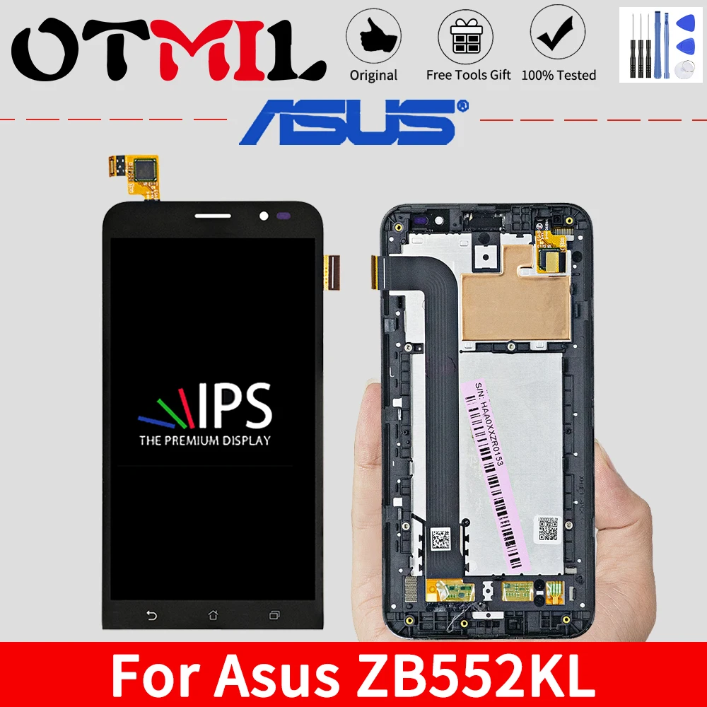 

OTMIL Original LCD For ASUS Zenfone GO ZB552KL LCD Display Touch Screen Frame Digitizer Replacement For ASUS ZB552KL Display