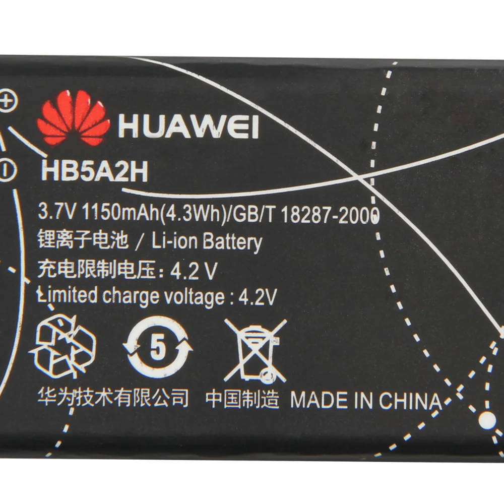 Оригинальный сменный аккумулятор HB5A2H для Huawei U7519 C5730 U8110 U8100 T552 U7520 U8500 подлинные