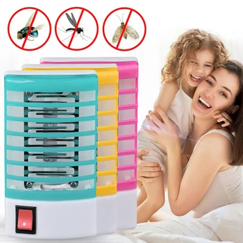 

Mini Mosquito Killer Lamp LED Socket Sensor Mosquito Repellent Electronic Trap Night Light Household Mosquito Trap US/EU Plug