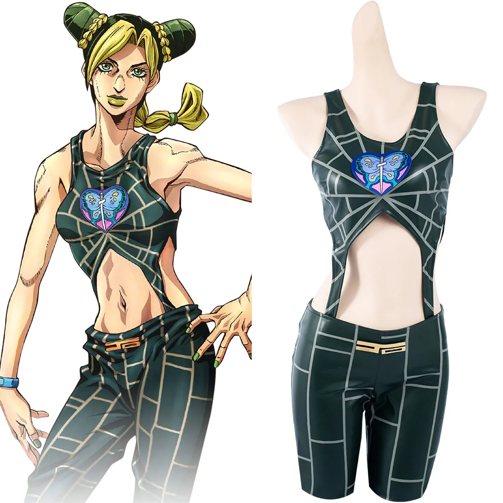 

JoJo‘s Bizarre Adventure Jolyne Cujoh Cosplay Costume Outfits Halloween Carnival Suit