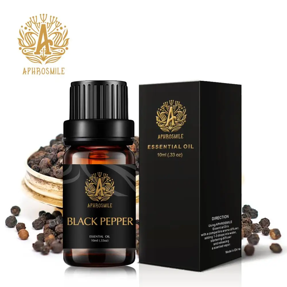 

10ml Essential Oil For Aromatherapy Organic Black Pepper Essential Oil Relieve Body Stress Air Freshening Replacement Oil