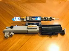 Bloki konstrukcyjne łączone miecze świetlne świecące Obi-Wan Leia Luke Anakin Raye różnorodne miecze świetlne do redukcji wideo tanie tanio Z tworzywa sztucznego Do not swing hard Lego toys 14 lat Unisex Miga