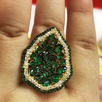 

GODKI Monaco Design Luxury Statement Stackable Ring For Women Wedding Cubic Zircon Engagement Dubai Punk Bridal Top Finger Rings