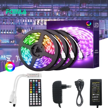 

RGB Wifi LED Strip Light DC12V Flexible Light 5050 5M/10M Waterproof Led Stripled tiras diode flexible ribbon contoller+plug led