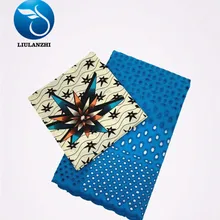 LIULANZHI Африканские Восковые кружевные ткани высокого качества принты Анкара воск ткань+ хлопок нигерийские кружева вуаль для ткани ML8WR30-ML8WR44