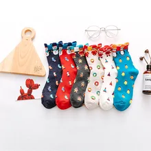 Morematch/1 пара; Хлопковые женские носки без пятки со стереоскопическим эффектом; модные носки с героями мультфильмов; милые носки для девочек; Рождественский подарок