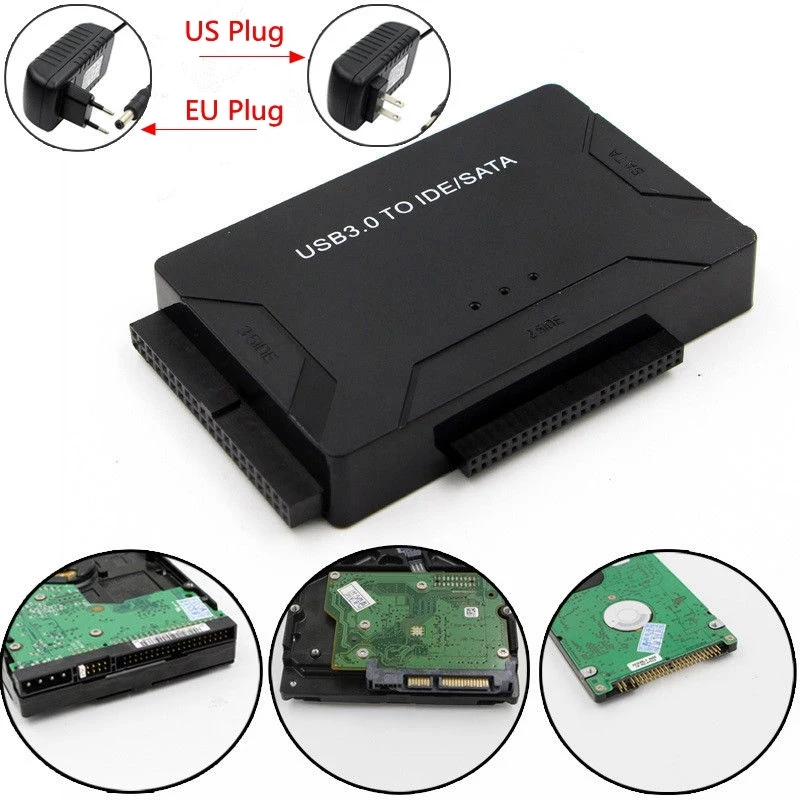 

SATA to USB IDE Adapter USB 3.0 Sata 3 Cable for 2.5/3.5 Hard Disk Drive HDD SSD USB Converter IDE SATA Adapter Cable