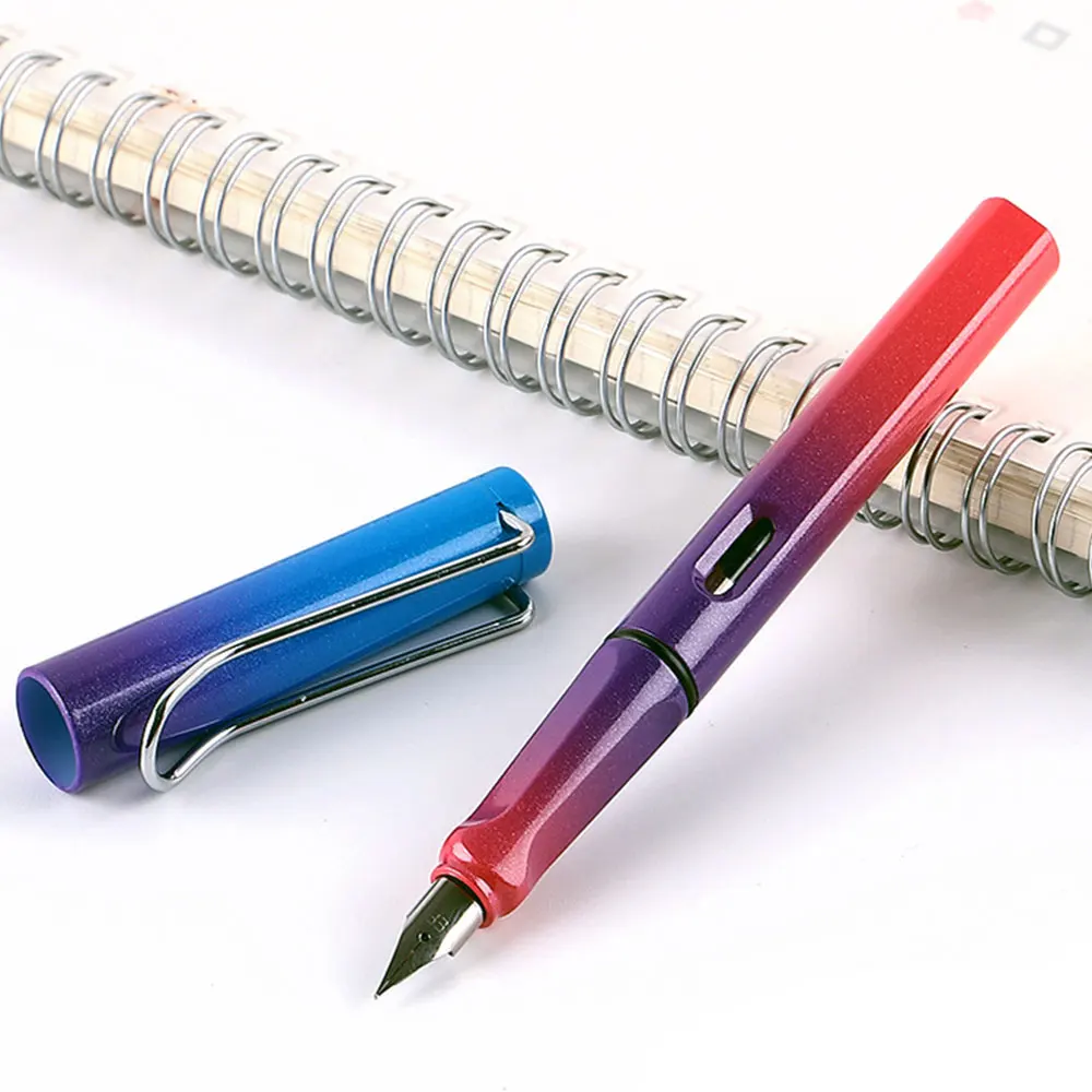 Высококачественная ручка брендовая модная цветная градиентная EF перо синяя