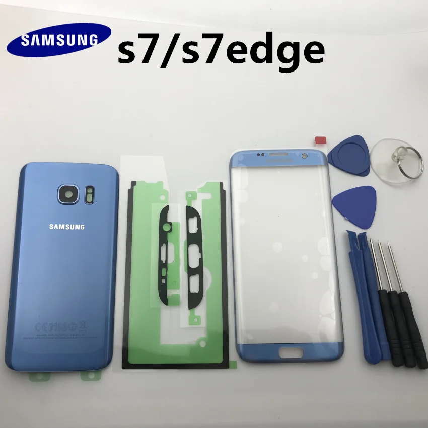 Новое оригинальное стекло для Samsung Galaxy S7 G930 s7 edge g935 задняя крышка батарейного