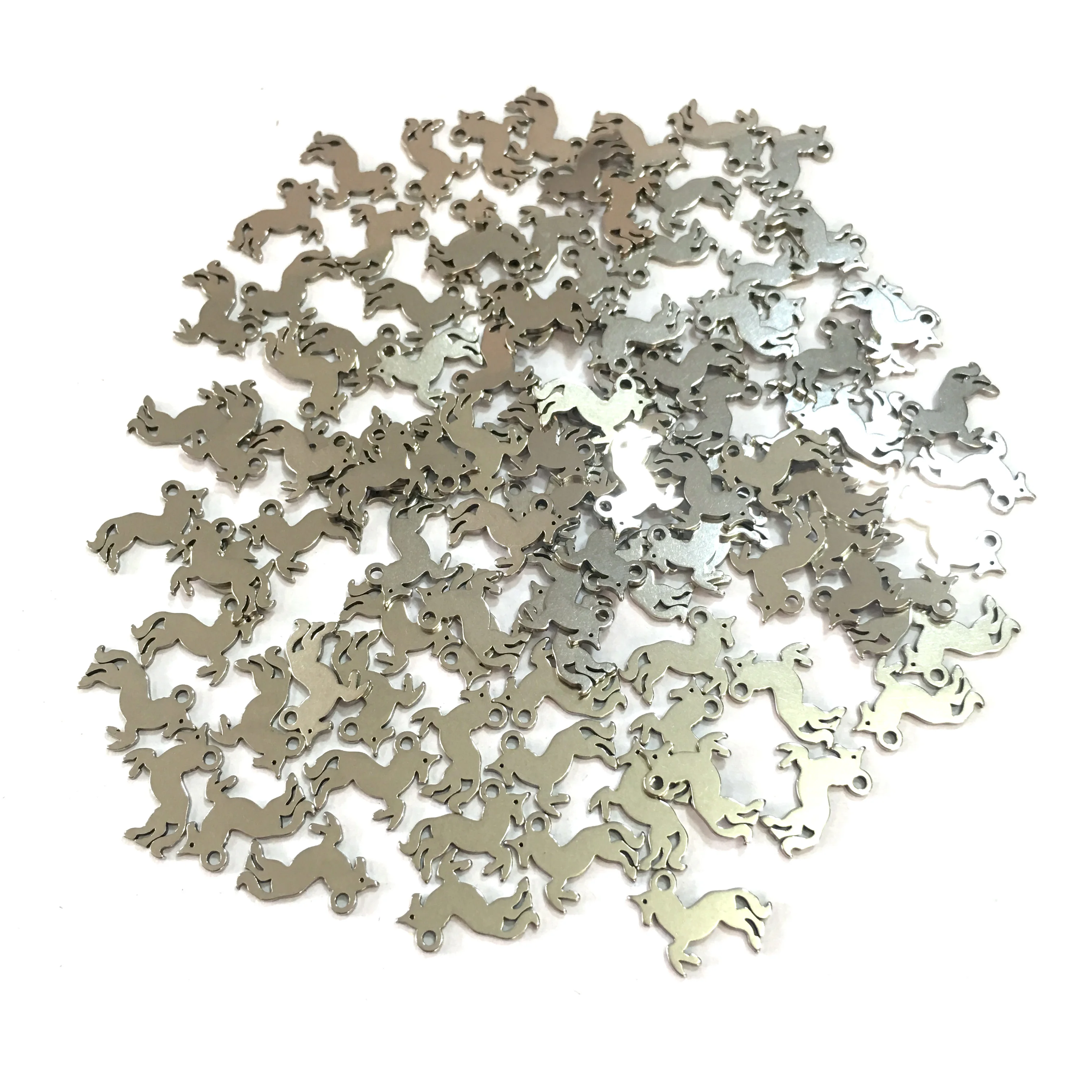 

20pcs/package unicorn shape Premium stainless steel fitting connector for DIY making bracelet necklace ladies jewelry