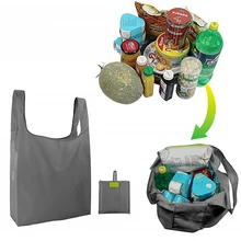 1 шт. портативная горячая Распродажа Модная Складная зеленая сумка для покупок сумка большая емкость Оксфорд Водонепроницаемая Рипстоп сумка на плечо