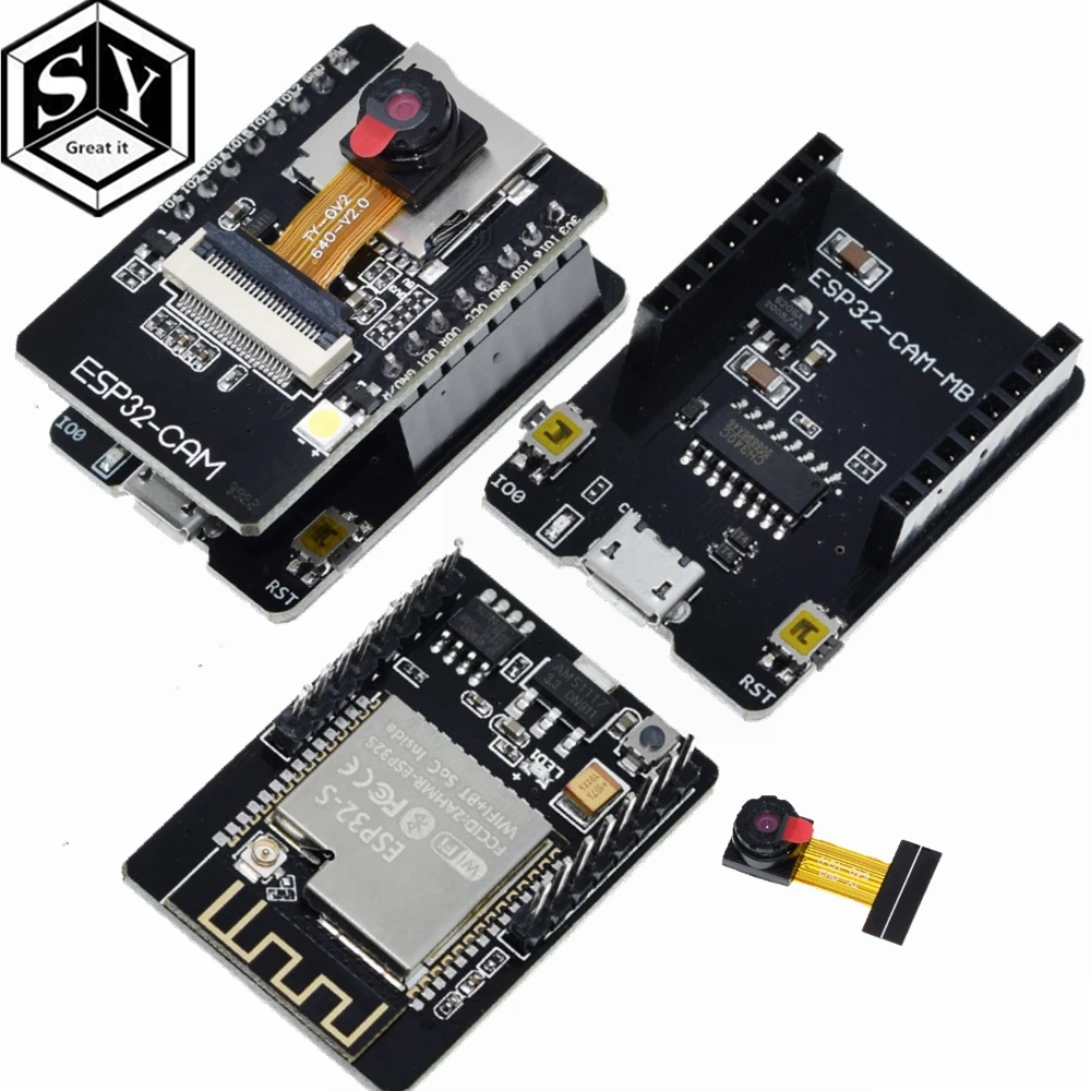 Модуль камеры ESP32-CAM-MB ESP32-CAM WiFi + Bluetooth макетная плата модуль ESP32 с модулем OV2640 2MP для