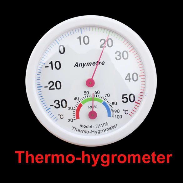 Thermometer and Hygrometer Analog Humidity Gauge Temperature Monitor Indoor  Outdoor Wang Hang & Stand NO BATTERY NEEDED - AliExpress