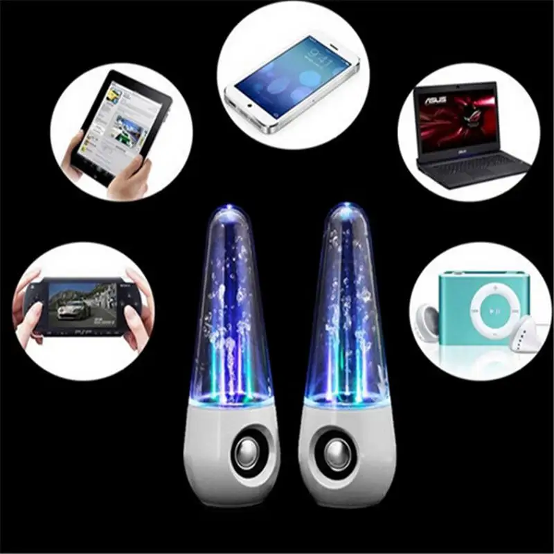 Светодиодная Колонка фонтан для танцев на воде объемный Hi Fi сабвуфер с 3D эффектом