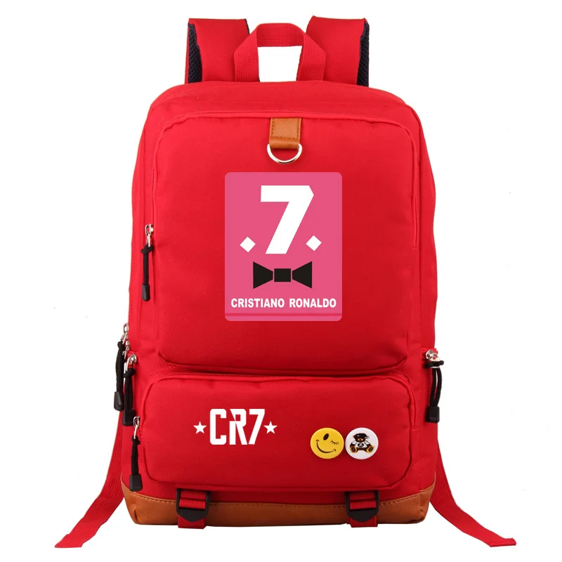 

Women Girls Cristiano Ronaldo CR7 Backpack Student School Travel Bag Laptop Bag Football Fans Gifts