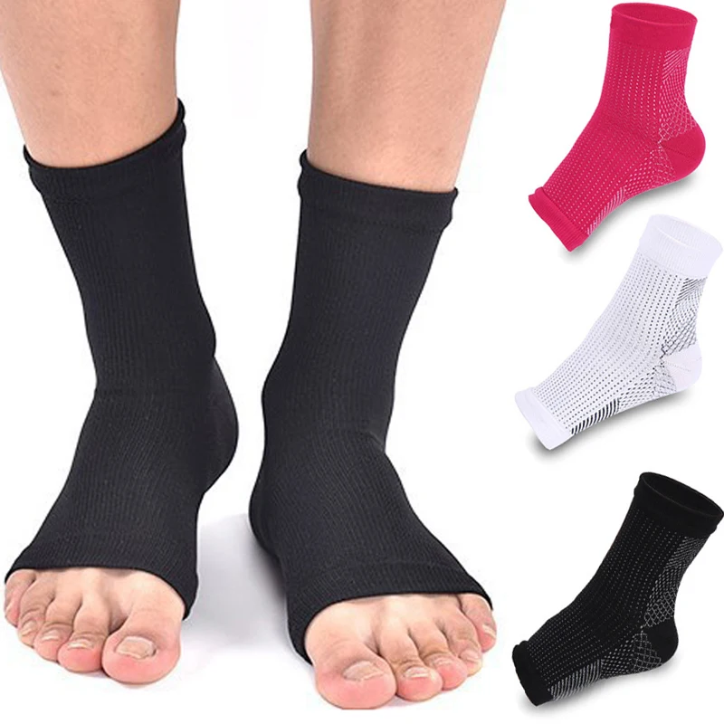 

Men Women Foot Angel Anti Fatigue Compression Sleeve Nylon Ankle Socks for Sports