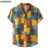 KANCOOL Mens Vintage Ethnic Printed Hawaiian Shirt Turn Down Collar Short Sleeve Button Повседневная Пляжная Рубашка 2020 Свободная блузка
