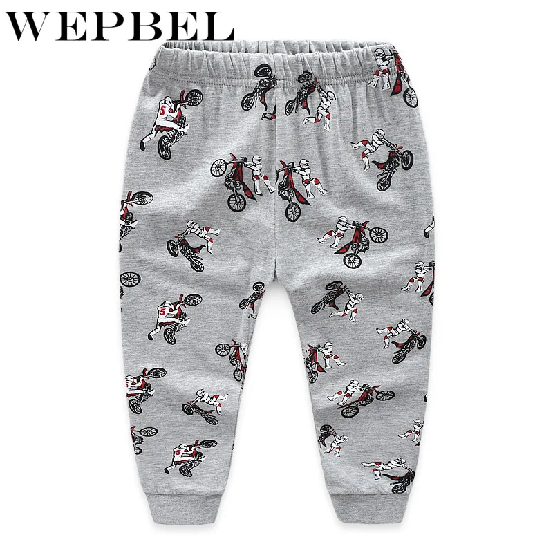 WEPBEL/Детские пижамы для мальчиков Хлопковая пижама с длинными рукавами для маленьких детей