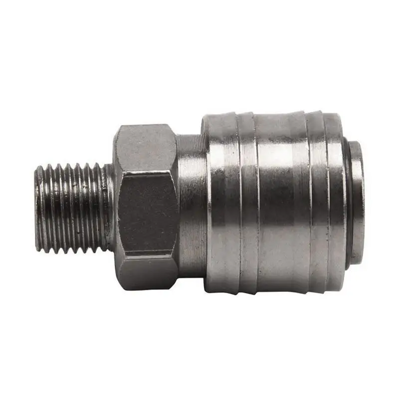 10 PCs Euro Hose Fitting Male Female Quick Release Air Line Hose Couplings Fitting 1/4 inch BSP Connector