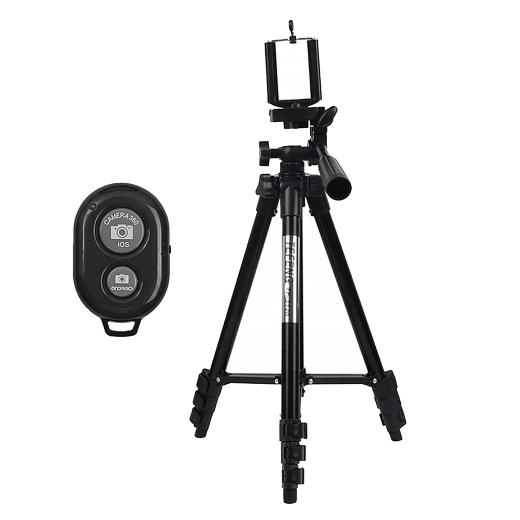 34cm~100cm/13.40~39.37inch Extendable 34-100cm Universal Adjustable Tripod Stand Mount Holder Clip Camera Phone Holder Bracket