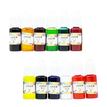 

12 Pcs/set DIY Crystal Epoxy Concentrated Color Fine UV Dyed Pigment AB Glue Resin 12 colors available