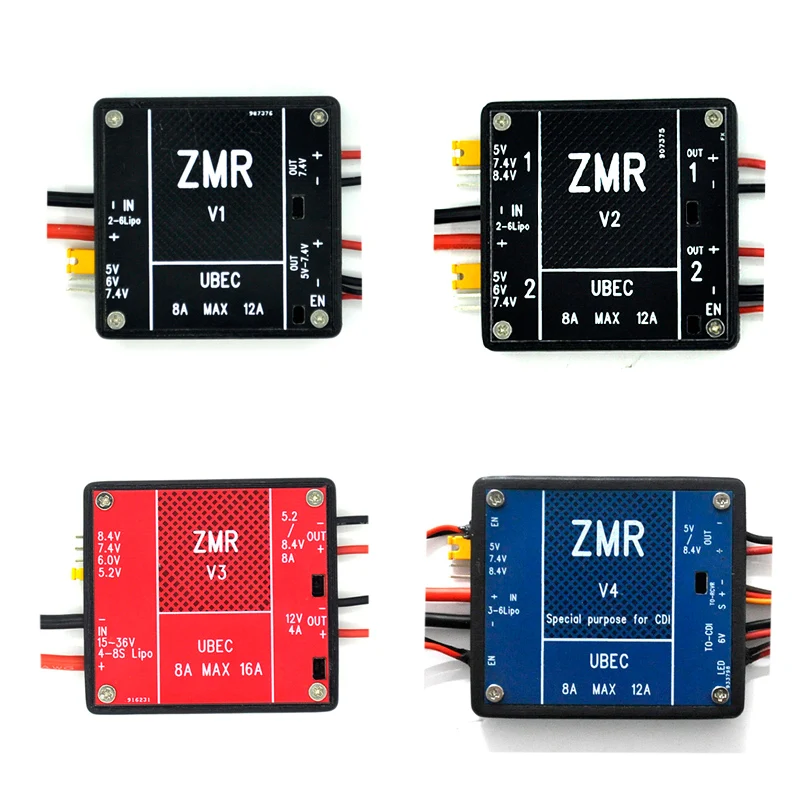

ZMR 8A Dual UBEC V1 V2 V3 v4 BEC Voltage regulator module for RC FPV ducted turbojet Petrol Engine